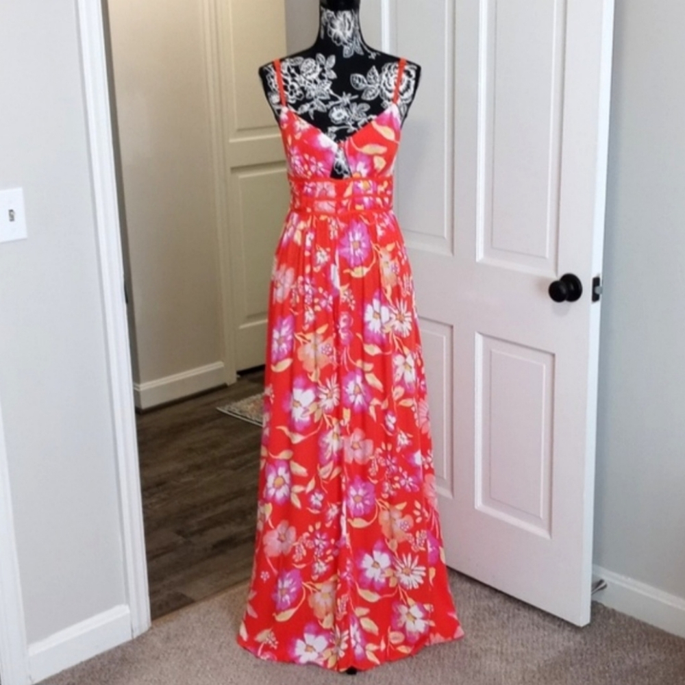 🆕 🌺HTF Free People (Anthropologie)🌺 - "Pop Combo" Floral Maxi Dress - Picture 2 of 13